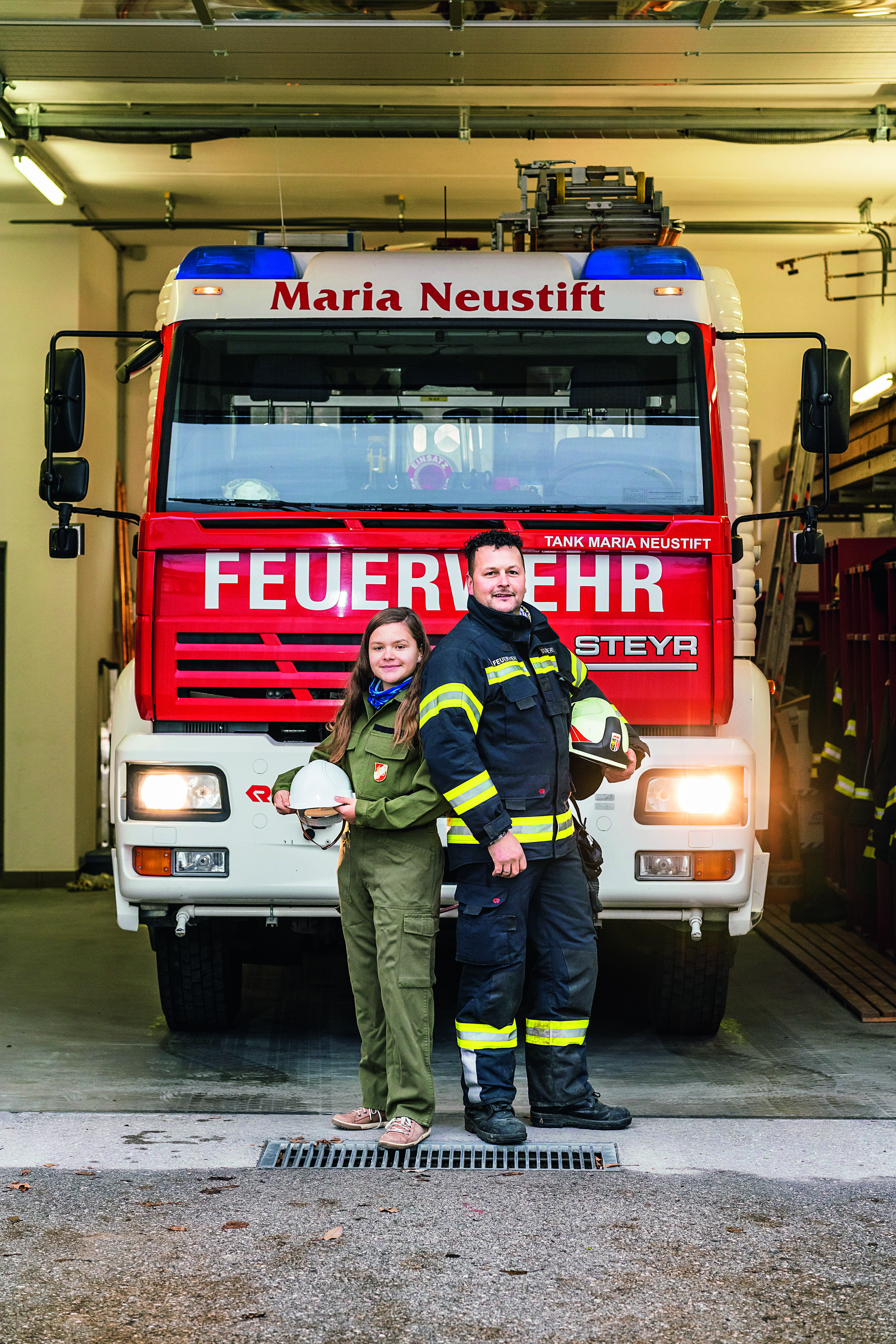 ADEG Kaufmann Markus Stubauer aus Maria Neustift (Bezirk Steyr-Land in OÖ) engagiert sich ehrenamtlich bei der örtlichen Feuerwehr.