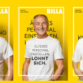 Für die Kampagne standen echte BILLA-Mitarbeiter:innen vor der Kamera.