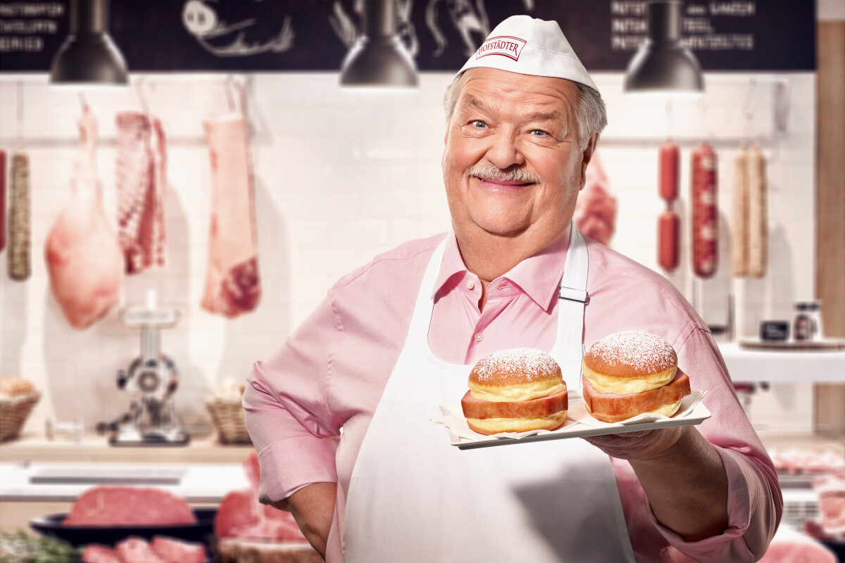 Österreichischen Backofen-Leberkäse von Hofstädter gibt es jetzt auch bei BILLA als Krapfenfüllung