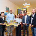 v.l.n.r.: BILLA Marktmanagerin Sandra Auer-Moser, BILLA Vertriebsdirektor Peter Gschiel, Stefanie Eder (Verein Libelle), Ewald Mursic (GGZ) und Maximilian Koren (Büro Stadtrat Hohensinner)