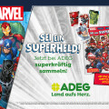 Dank einer sensationellen Kooperation mit MARVEL gibt es in allen teilnehmenden ADEG Märkten 144 Sammelbilder der bekannten MARVEL Superhelden.