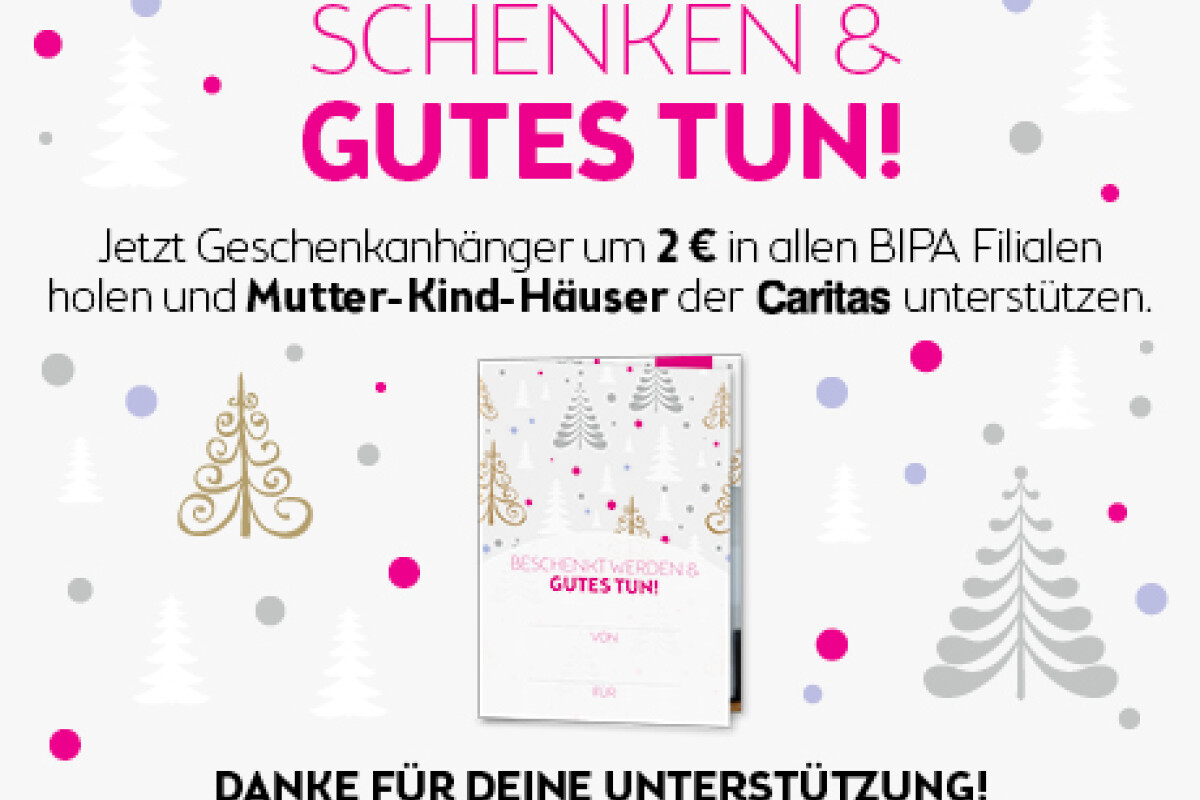 Schenken und Gutes tun!