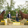 Harald Mießner (BILLA Vorstand Vertrieb) und Stephan Kern (BILLA Kreislaufwirtschaft) freuen sich über den Roll-out des Pilotprojektes.