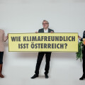 Sophie Lampl (Programmdirektorin bei Greenpeace), Andreas Kranzler (Geschäftsführer FiBL Österreich), Klaudia Atzmüller (Geschäftsführerin Ja! Natürlich)