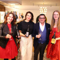 (from left to right): Winemaker Silvia Heinrich, winemaker Marion Ebner-Ebenauer, Marcel Haraszti (CEO REWE International AG) and winemaker Katharina Baumgartner came together in the BILLA Corso wine bar as part of the 