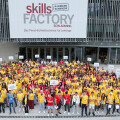 REWE Group apprentices from all over Austria at the SkillsFactory24 in Schladming.