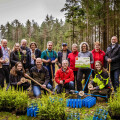 Great effort at the joint tree planting.