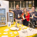 From left to right: Henrik Burger (Co-Founder & CFO The Oater), Verena Wiederkehr (BILLA Head of Plant-Based Business Development) and Helen Karl (The Oater) at the BILLA PFLANZILLA Pleasure Days.