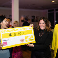 From left to right: Birgit Machtinger (photographer, ‘feel again’ team) and Catharina Flieger (make-up artist, ‘feel again’ team) received the donation cheque from Martina Aubke (Group Head of HR Management at BILLA).