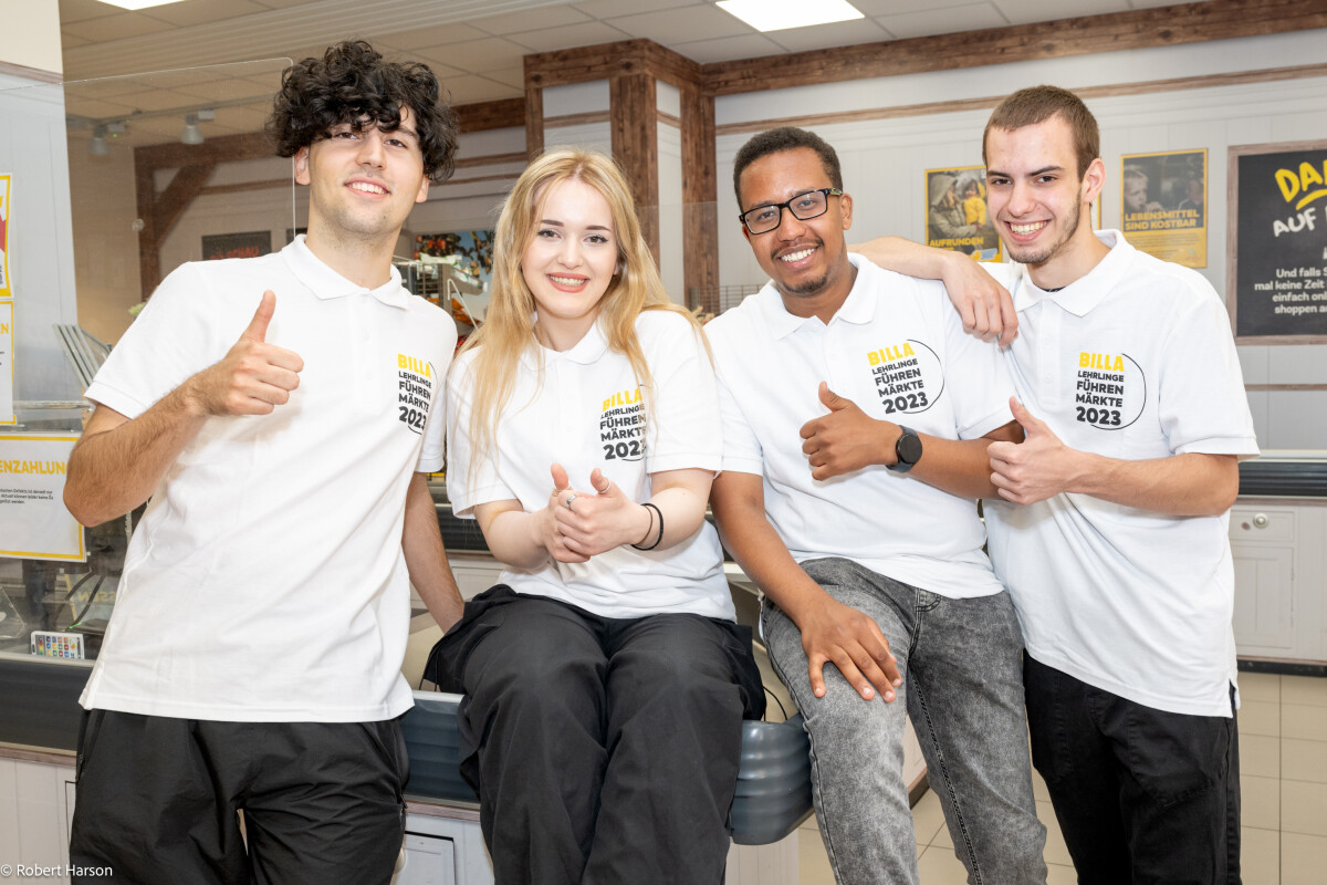 From June 10 to 14, 2024, 188 apprentices will demonstrate their leadership skills and manage BILLA stores in Vienna, Lower Austria, Upper Austria, Styria, Salzburg and Carinthia.