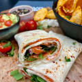 The vegan meat alternative from Revo Foods also looks good in a wrap.