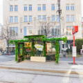 Vienna streetcar station in Siebensterngasse 