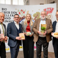 from left to right: Erwin Unger, Marcel Haraszti, Klaudia Atzmüller, Franz Fischler and Andreas Steidl