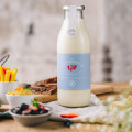 New Ja! Natürlich organic light milk in environmentally friendly returnable glass bottle