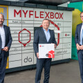 From left: Harald Mießner, BILLA CEO, Rainer Schwarz, Managing Director of DPD Austria and Leonhard Schitter, CEO of Salzburg AG