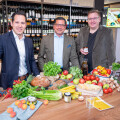 From left: Alexander Zahel, Zahel Winery, Marcel Haraszti, BILLA Chairman, René Kachlir, Zum scharfen René