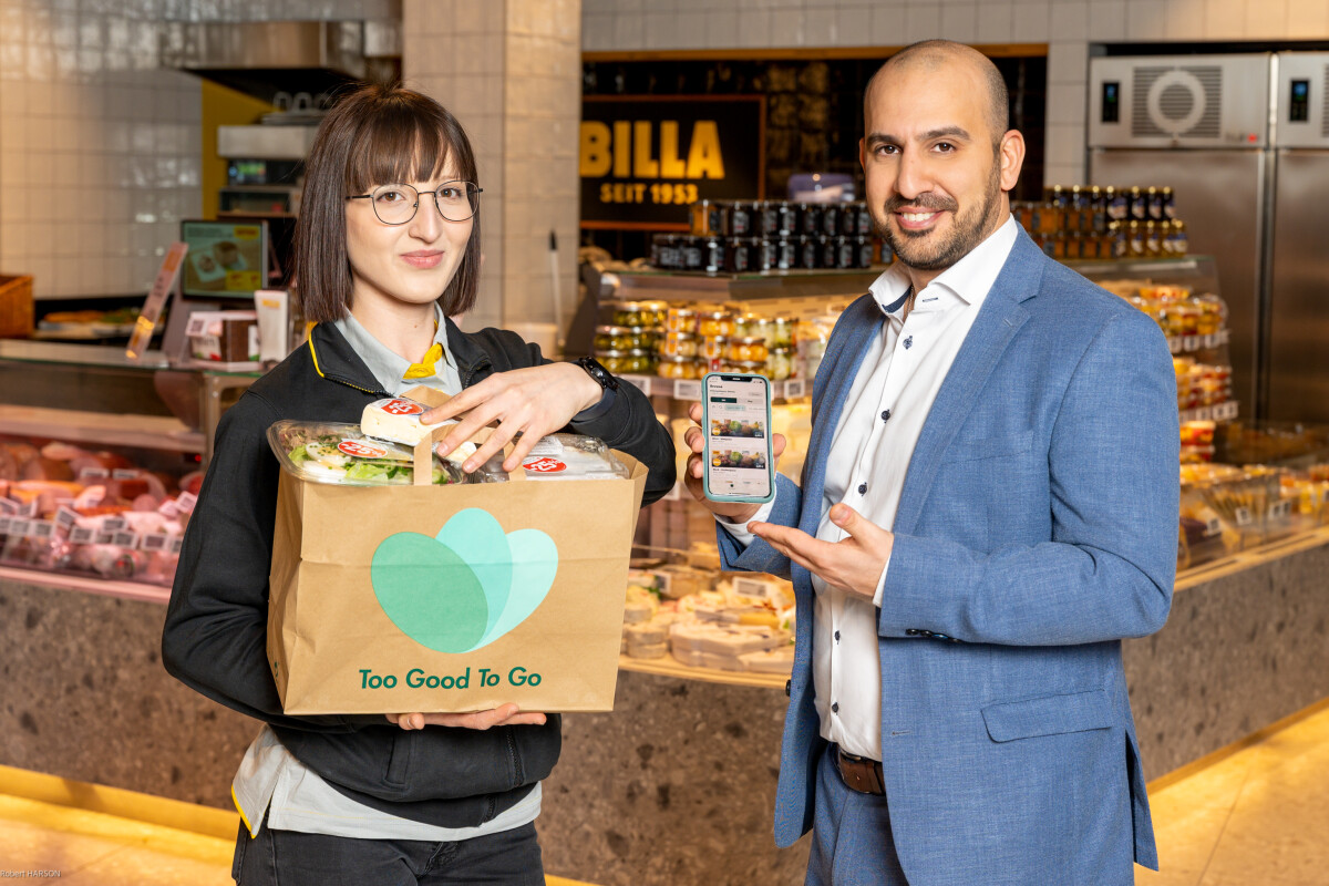 Too Good To Go sacks will be available in 90 BILLA and BILLA PLUS stores in Vienna and Lower Austria from April.