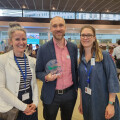 From left: Lucia Igleasia Blanco, Coordinator Natura 2000 Award, Ronald Würflinger, Managing Director Blühendes Österreich and Iva Obretenova, Policy Officer European Commission, DG Environment, at the award ceremony in Brussels.