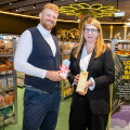 From left to right: Felix Hnat, Chairman of the Vegan Society Austria, and Elke Wilgmann, BILLA Executive Board, advocate for equal tax treatment of cow's milk and its plant-based counterparts.