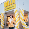 Sandy Wipprecht starts as Austria's first BILLA saleswoman in Floridsdorf in Vienna.