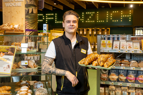 Der Top-Seller des BILLA PFLANZILLA, das plant-based Nougat Croissant, wird demnächst in allen BILLA und BILLA PLUS Märkten erhältlich sein.