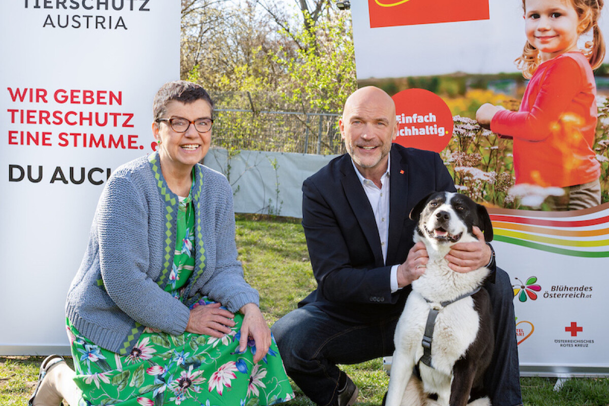 In future, PENNY will refrain from selling fireworks throughout Austria. From left: Madeleine Petrovic, President of Tierschutz Austria and Ralf Teschmit, PENNY CEO