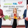 v.l.: Thomas Lindenthal (FiBl), Natalie Lehner (Greenpeace) und Andreas Steidl (Ja! Natürlich)