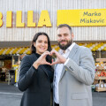 Marko Miskovic (BILLA Kaufmann Gloggnitz) und seine Frau freuen sich über den Schritt in die Selbständigkeit.