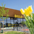 Exterior view of the modernized “green” BILLA store in Oberwaltersdorf
