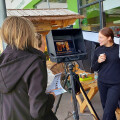 Behind the scenes of the shoot at ADEG Himmelbauer in Unterweißenbach