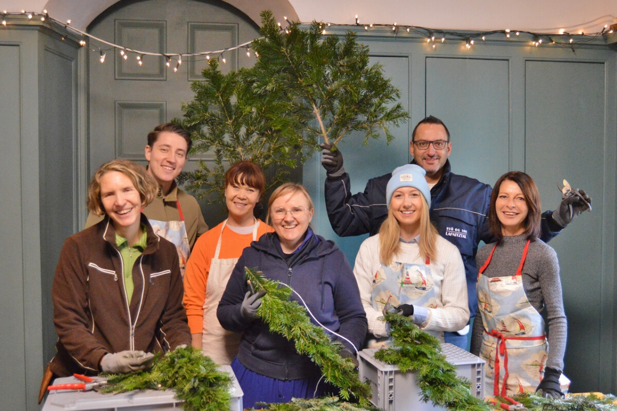 On November 24, BILLA employees decorated the sacristy of the Evangelical Kreuzkirche church in Graz-Lend.