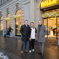 (from left to right): Jürgen Marker (Sales Manager), Marie-Cecile Burck (Store Manager) and Leo Krastev (Sales Manager)