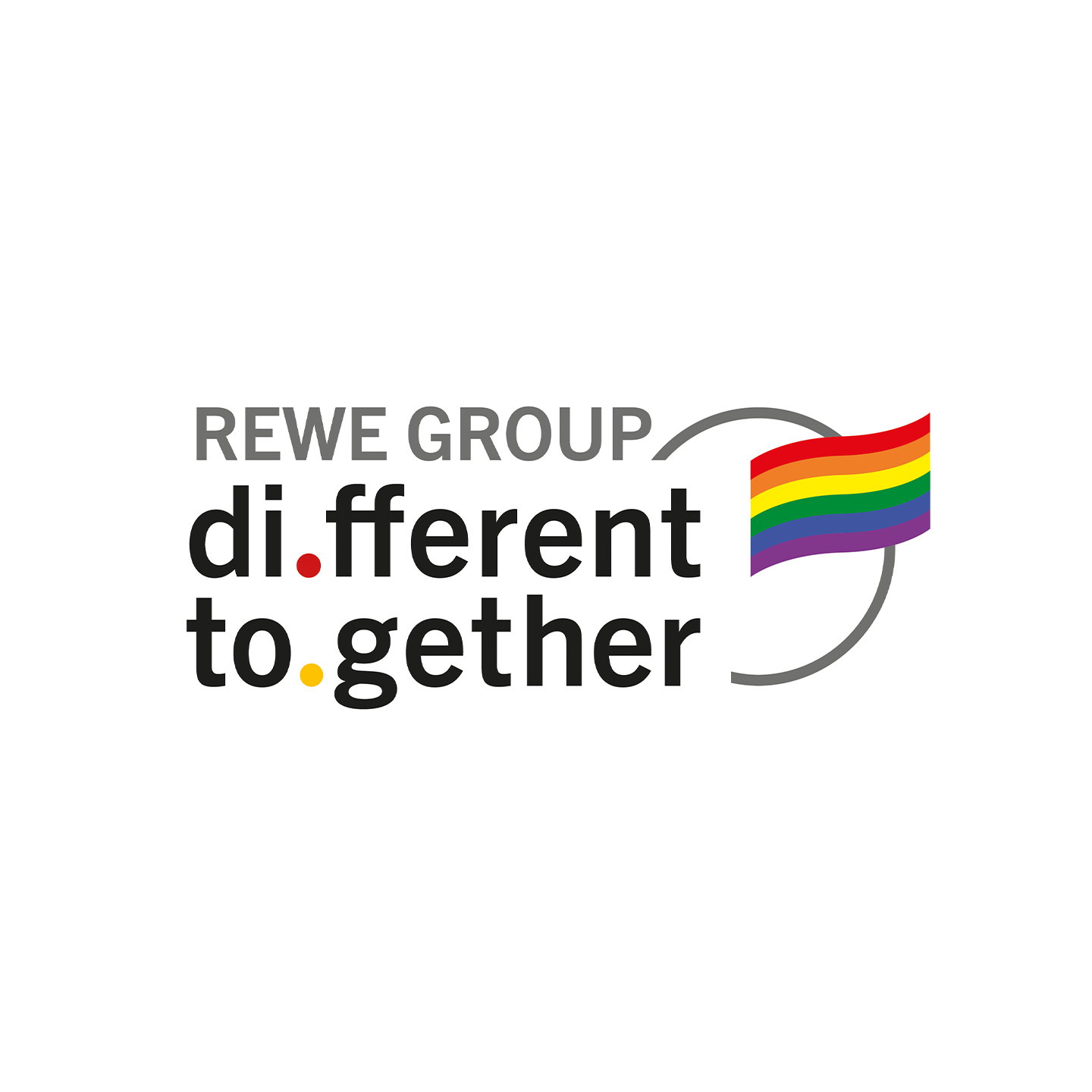 Logo des Diversity-Programms der REWE GROUP "different together"